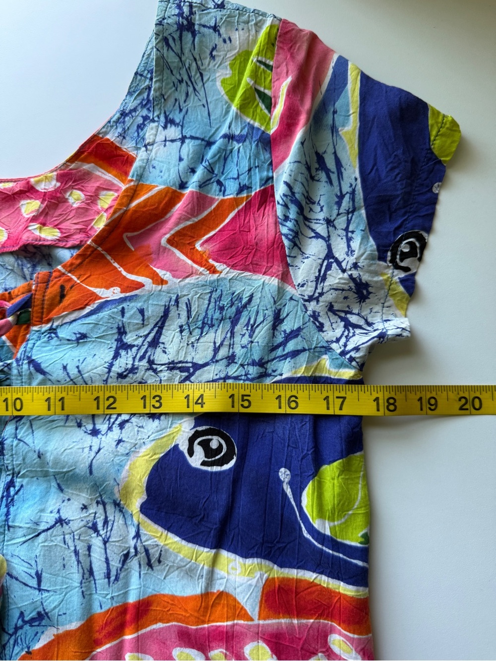 Jams World Vintage Tropical Fish Print dress size Large - Picture 7 of 11